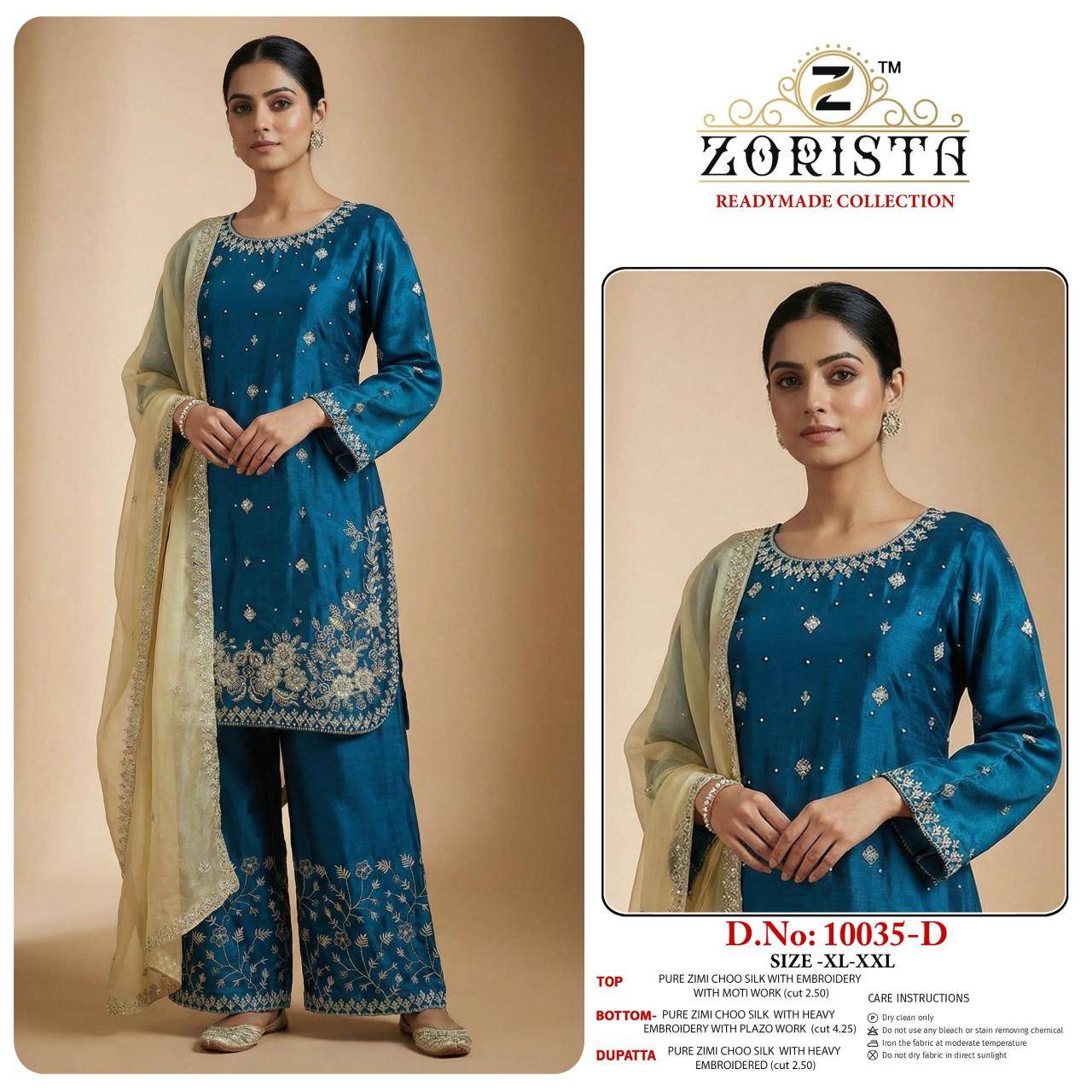 Zorista readymade collection do-no 10035 A to F Best deals on wholesale salwar kameez